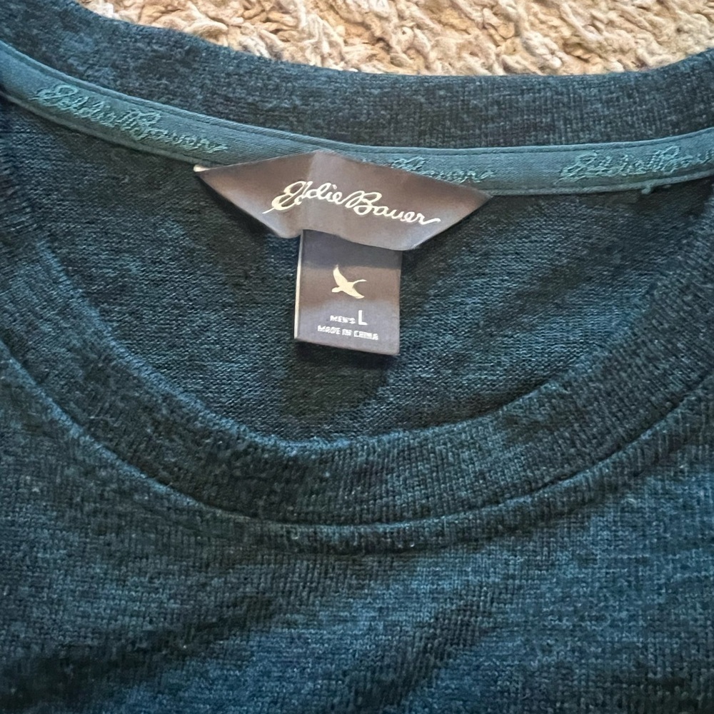 Eddie Bauer green/blue shirt - Picture 2 of 2